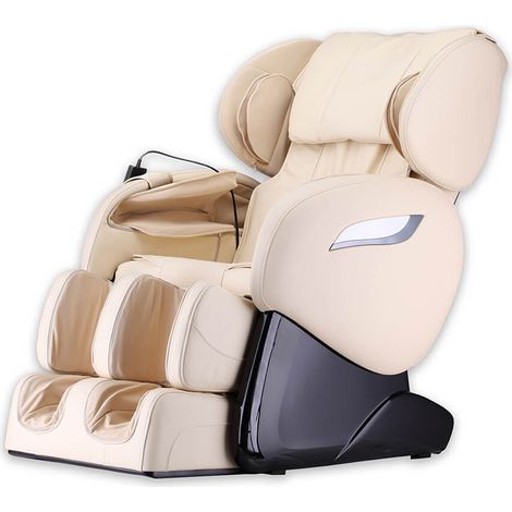 Home Deluxe - Sedia da massaggio con funzione di riscaldamento SUENO  Colore: Beige