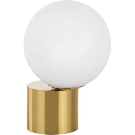 Lampe de table boule en verre neuve, lampe de salon, lampe de chevet, lampe de bureau, lampe LED de protection oculaire (source lumineuse non incluse) (1/5)