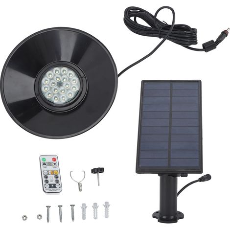 Tenda da giardino sospesa ad energia solare – telecomando – 3 temperature di colore – accensione/spegnimento automatico – impermeabile IP65 – per fienile / patio / cortile / giardino