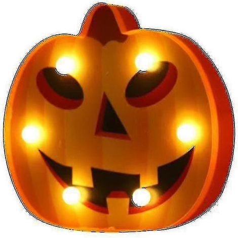 Lanterne LED décorative d'Halloween, citrouille grimaçante, basse tension, lumière de nuit de fête, citrouille 2 (1/3)