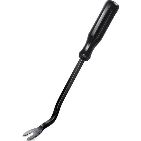 Outil de démontage de panneaux/garnitures de voiture noirs Outil ergonomique en acier inoxydable pour fixations Retire facilement les fixations en plastique Réduit les dommages aux panneaux et (1/5)
