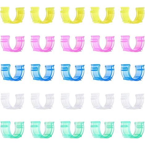 Clips de Porte-Canette pour Fil,Hugger de Bobine de Fil,Clips de Support de Canette en Plastique,Pinces à Canette à Coudre Clips,Porte-Canette Pinces,Économiseurs de Bobine de Fil 25 Pièces (1/5)
