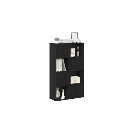 Bibliothèque chêne noir 60x24x101,5 bois d'ingénierie (1/5)