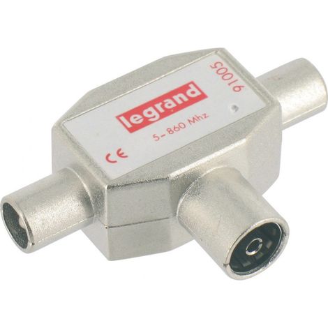 Distribuidor de TV blindado ø 9,52 mm 2 machos / 1 hembra