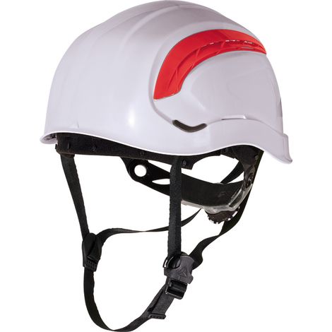 Delta Plus – Casque de chantier ventilé blanc norme EPI – Conception légère en ABS – Système de serrage ROTOR® – GRAWIBCFL