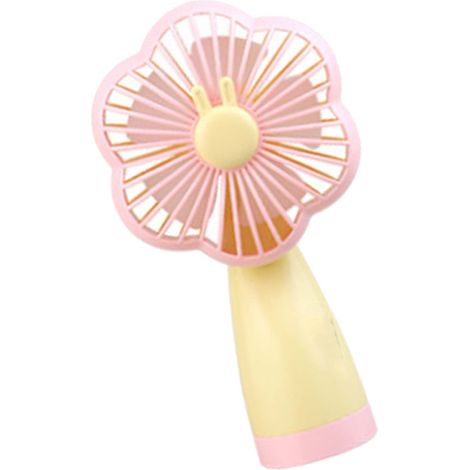 Petit ventilateur de poche portable, rechargeable par USB, idéal pour les voyages, rose sakura (1/5)