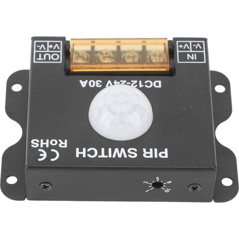 Détecteur de mouvement PIR avec capteur infrarouge pour LED, contrôleur de détection humaine pour bande lumineuse extérieure, 12-24 V CC, 30 A (1/5)