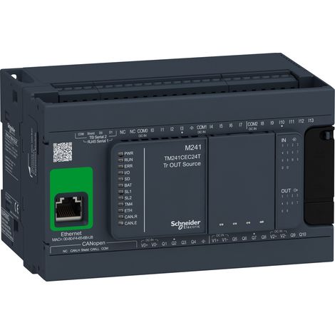 Unité centrale Schneider Electric, série Modicon M241, 14 entrées , 10 sorties , Transistor ( Prix pour 1 ) (1/5)