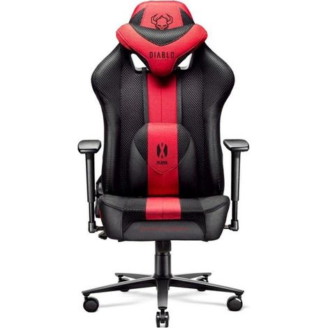 X-Player 2.0 Taille Normale Noir et Rouge CHAISES DIABLO X-PLAYER2.0