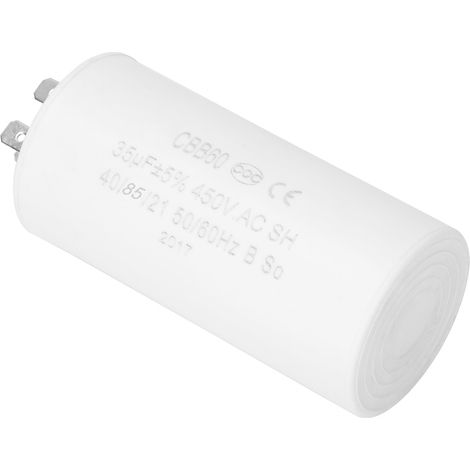 Condensateur de démarrage CBB60 35µF 450V 4 broches ESR 0,2 pour moteur électroménager, faible consommation, écologique. (1/5)