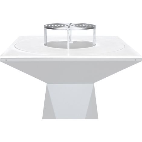 Grille avec support en acier carbone pour brasero - Artiss