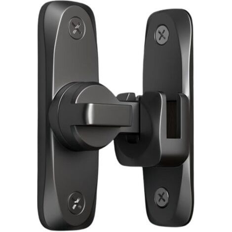 Rotating Latch, 3.1" Rotating Pin, Heavy Duty, Anti-Theft Mechanism, Barn Door, Exterior Fence Gate, for Shed Entrance, Black (1/5)