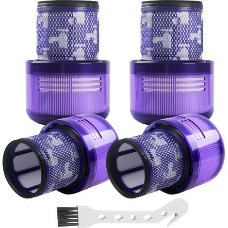 Lot de 4 Filtre pour Dyson v11 Pièces de rechange, compatibles avec les aspirateurs pour Dyson V11,V15,SV14,SV17,SV22, type Filtre pour dyson v15 detect Pièces de rechange, Remplacer Part 970013-02 (1/5)