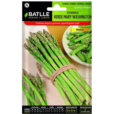 Semillas de Esparrago Verde Mary Washington Batlle Bolsa 5 gr - BAT-013302BOLS