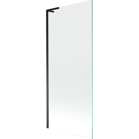 Mexen Next L Badewannenfaltwand 1-flügelig 80 x 150 cm, transparent, schwarz - 895-080-000-03-00-70 (1/5)
