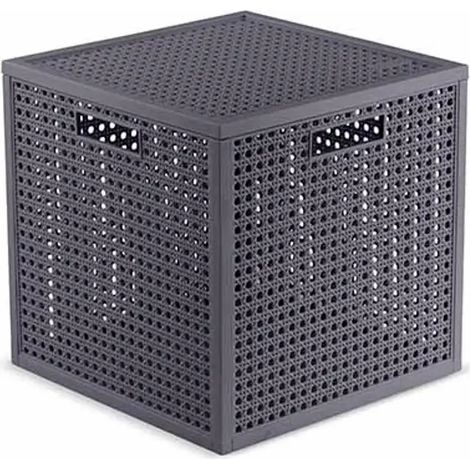 Cesto Curver Kaya cubo blu grigio 19l cm 28x28x28 h (1/2)