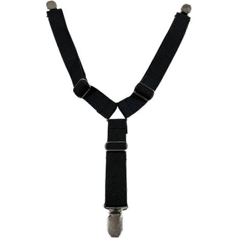 Rutschfeste Hosenträger für Haustierwindeln, verstellbarer elastischer Bauchgurt, Hundeaccessoires – Größe M – Schwarz