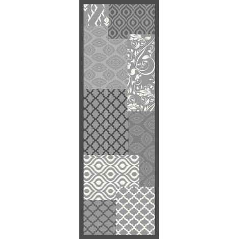 Vintage Quilt Teppich Grau 50x150 - Vica