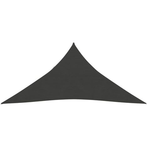 INLIFE Voile d'ombrage 160 g/m² Anthracite 4x5x5 m PEHD (1/5)