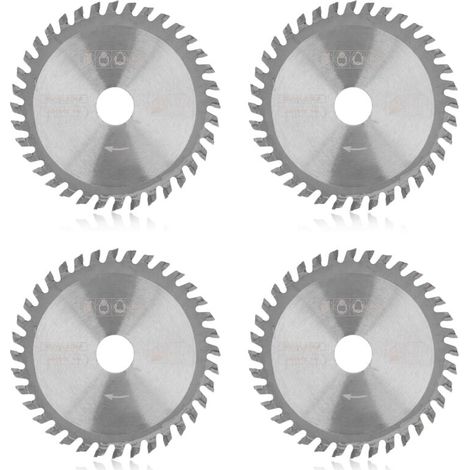 4 Pièces Lame de Scie Circulaire Carbure 36 Dents pour Bois et Plastique - Kit d'Outils de Coupe
