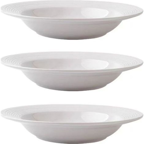 Liquidación de San Valentín de Kayannuo: Platos de estilo occidental Pure White Design Home, platos para pasta, vajilla para hoteles y restaurantes, platos y fuentes. (1/2)