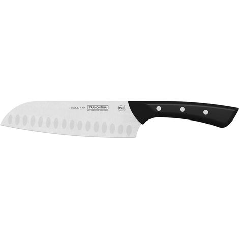 Tramontina coltello santoku Solutta acciaio inox nero 18 cm