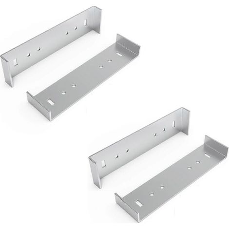 Support de fixation métallique pour boîtes aux lettres avec largeur au sol de 8 pouces (4 pièces)