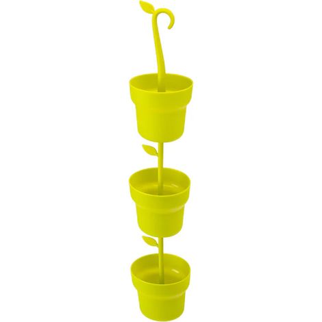 Tris Contenitori Portapiante Rotondo Verde (1/5)