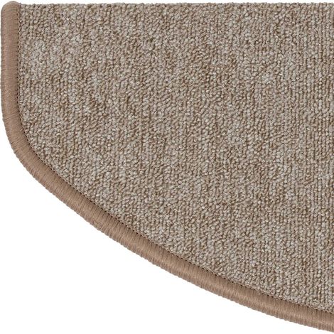Tapis d'escalier Beige 23,5 x 65 cm Demi-circulaire (1/4)