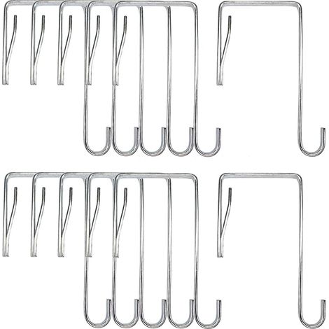 12pcs cintre de porte crochet salle de bain porte d'entrée crochet cintre de porte (1/5)