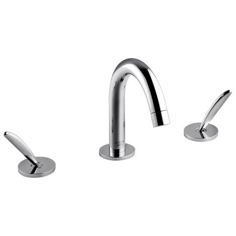Hansgrohe Axor Starck Classic Mezclador de lavabo de 3 agujeros 90 con desagüe automático, color: cromado - 10133000 (1/2)