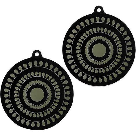 Protection de plaque à induction en silicone thermochromique 2 cps de 9,5 pouces, couvercle antidérapant. (1/5)