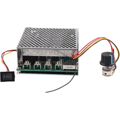 Régulateur de vitesse pour moteur CC 10-55 V 60 A avec inverseur de sens et affichage numérique (1/5)