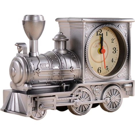 Réveil Train Vintage Décoration de Bureau avec Alerte Vintage Réveil Rétro avec Alarme Alimenté par Piles pour la Chambre, la Maison, l'Étagère, l'Appartement et le Bureau (1/5)
