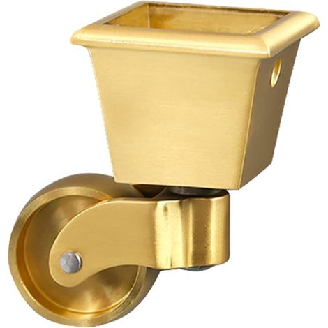 Roulette pivotante en laiton avec roulement silencieux, chaises (1/5)
