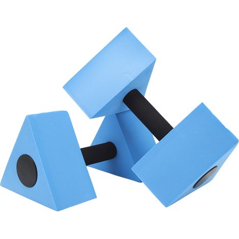 Paire d'haltères flottants triangulaires pour enfants, bleu, aide à l'apprentissage de la natation. (1/5)