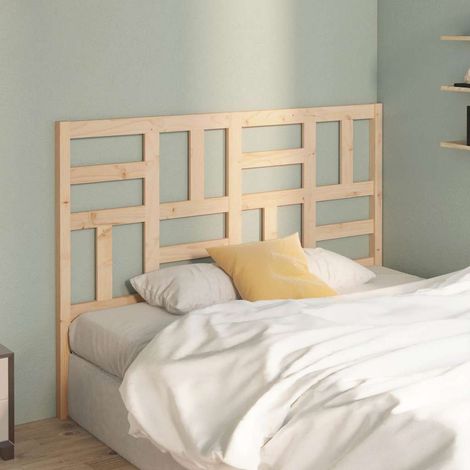 vidaXL Cabecero de cama madera maciza de pino 166x4x104 cm (1/5)