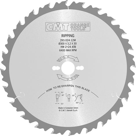 293.024.12M HOJA CIRCULAR CON LIMITADOR L/VINE HW 300x3.2/2.2x30 Z24 ATB