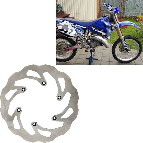 Disques de frein avant et arrière pour motos Yamaha YZ125, YZ250, YZ250F, YZ450F, YZ250X, YZ250FX, WR250F, WR450F (une paire) (1/5)