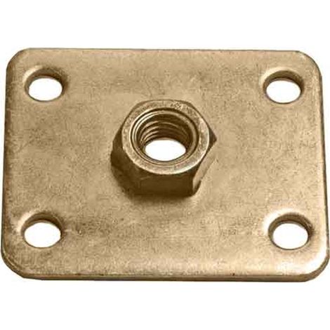 PIASTRA CON DADO SALDATO  M8 - 50x60x3 mm