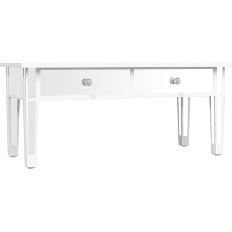 Mirrored Coffee Table 106x45x45 cm Engineered Wood and Glass vidaXL (1/5)