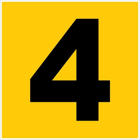 N°4 - 200x200mm - Rigide Jaune - 4220796