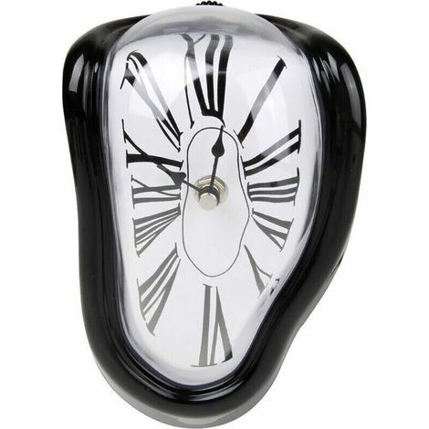 Forever Melting Clock Salvador Dali Quarzpendel mit arabischen Ziffern, geräuschlos für Regal, Bürotisch
