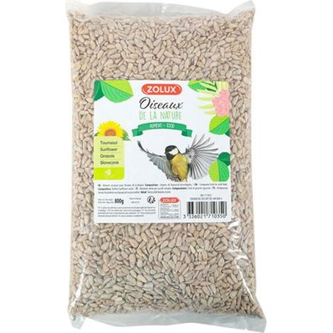 Tournesol décortiqué 800g pour oiseaux de la nature - zolux