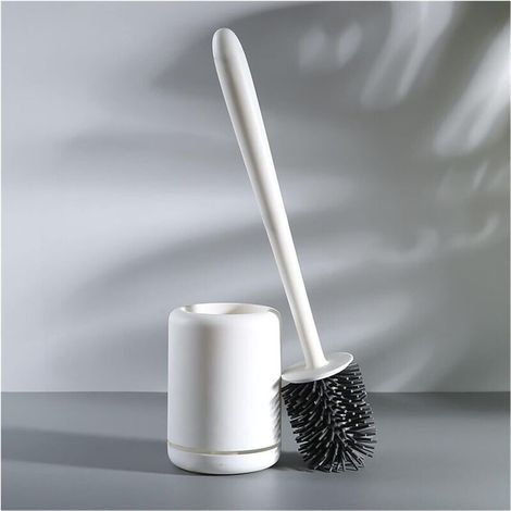Brosse de toilette à tête plate fixe et douce, accessoires de salle de bain (1/5)