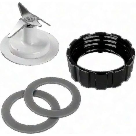 Hamilton Beach Mixermesser mit Sockel und 2 O-Ringen, kompatibles Ersatzteil, einfacher Austausch für Mixer, langlebiges Zubehör mit Sockel und Dichtungsscheiben. (1/2)