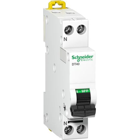 Schneider A9N21020 Disyuntor 1P+N 2A curva C Prodis dt40