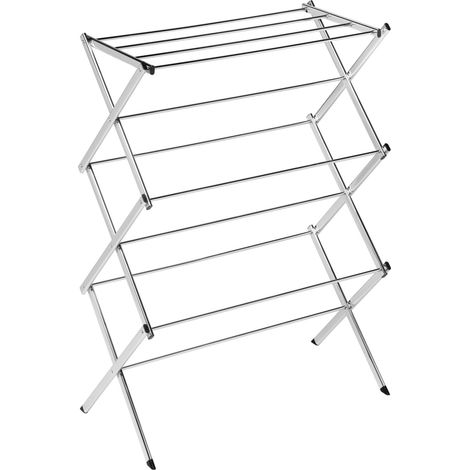 Commercial Chrome Accordion Drying Rack, 24-ft Drying space (1/5)
