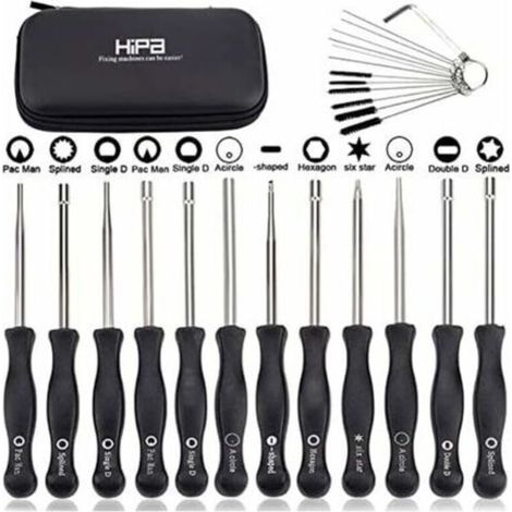 Ensemble de 12 outils de réglage de carburateur et tournevis de réglage pour moteur à 2 temps, pour débroussailleuses, tronçonneuses Poulan, Husqvarna, STHIL, Echo.-INHHUB