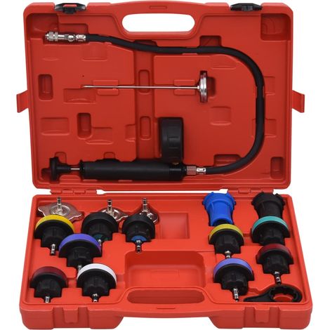 Testeur de pression pour refroidissement et bouchon 18 pcs